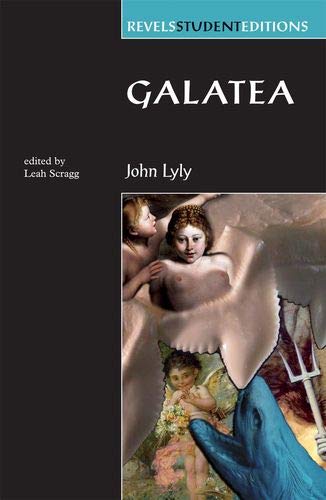 Book cover for "Galatea" by John Lyly, featuring Renaissance art.