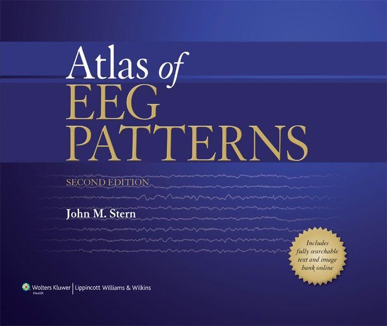 Book cover: "Atlas of EEG Patterns," second edition, with EEG waveforms.