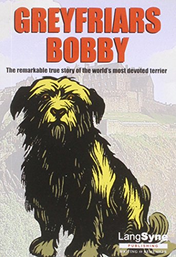 Book cover featuring a drawing of a long-haired terrier, Greyfriars Bobby.