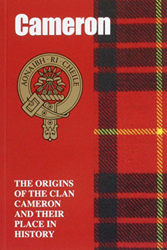 Book cover: red tartan background with Clan Cameron crest and title.