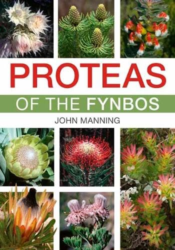 Book cover featuring colorful close-up photographs of protea flowers.