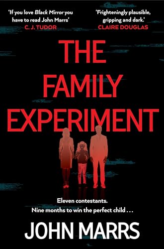 Book cover: "The Family Experiment" with silhouetted family and red text.