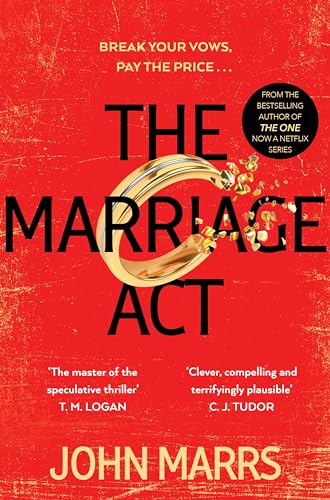 Book cover: "The Marriage Act" with a broken gold wedding band.