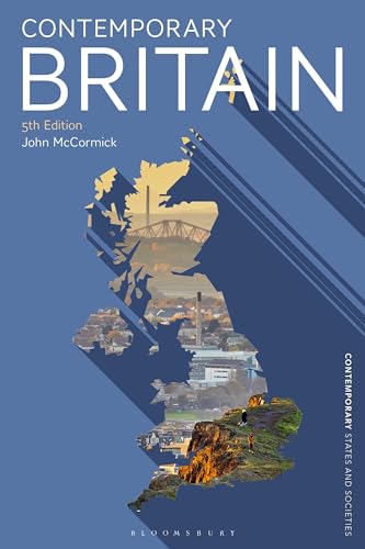 Book cover: "Contemporary Britain" with a map filled with British scenes.