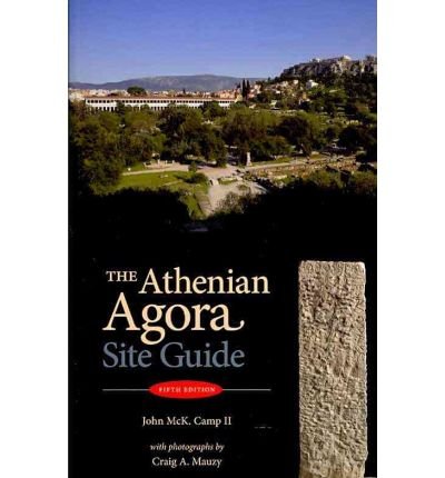Book cover: “The Athenian Agora Site Guide” with ancient ruins image.
