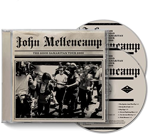 John Mellencamp The Good Samaritan Tour 2000 CD and DVD set with black-and-white cover.