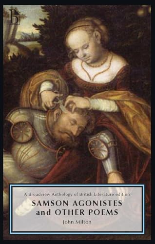 Book cover featuring a painting of Delilah cutting Samson's hair with title text below.