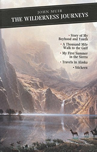 Book cover depicting a mountainous landscape with deer by a lake.