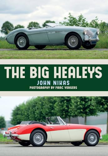 Book cover featuring two classic Austin-Healey sports cars, blue and red.