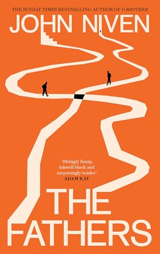 Orange book cover with a winding road and two silhouetted figures.