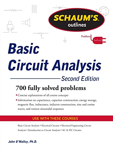 Schaum's Outline of Basic Circuit Analysis, Second Edition textbook cover.