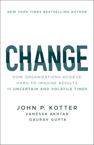 Book cover with large teal text reading “CHANGE” and author names below.