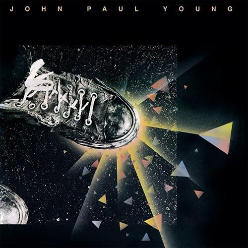 CD cover for John Paul Young’s “One Foot In Front” featuring a sneaker.