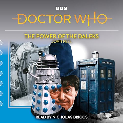 Doctor Who cover featuring a Dalek, the TARDIS, and the First Doctor.