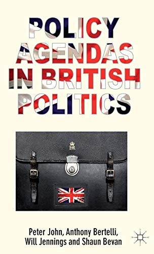 Book cover: "Policy Agendas in British Politics" with a briefcase and Union Jack.