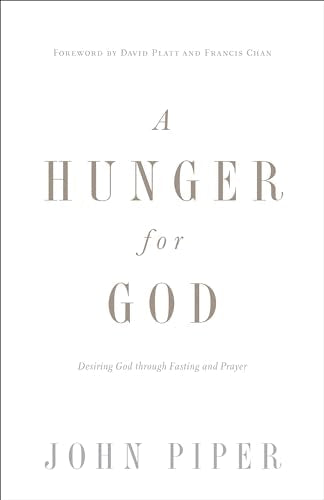 Book cover of A Hunger for God by John Piper with white background.