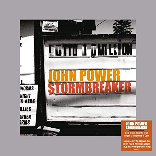 John Power Stormbreaker vinyl album cover with a ticket booth image.
