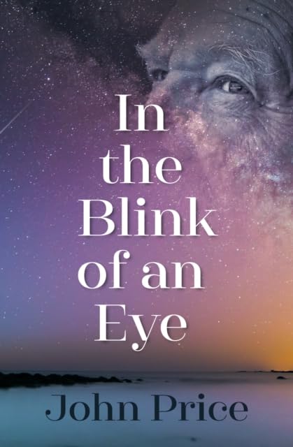 Book cover: close-up of an eye with a starry, galactic background.