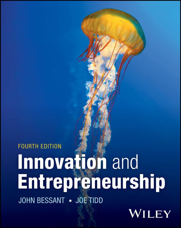 Book cover: “Innovation and Entrepreneurship” with a jellyfish image.