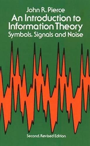 Book cover: "An Introduction to Information Theory" with signal waveform graphic.