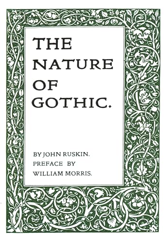 Book cover titled The Nature of Gothic with a green ornate floral border.