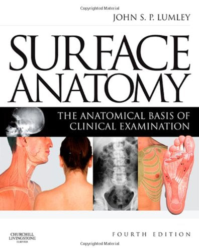 Book cover: "Surface Anatomy," fourth edition, with anatomical illustrations.
