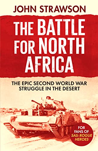 Book cover featuring a tank in a desert with red and white text.