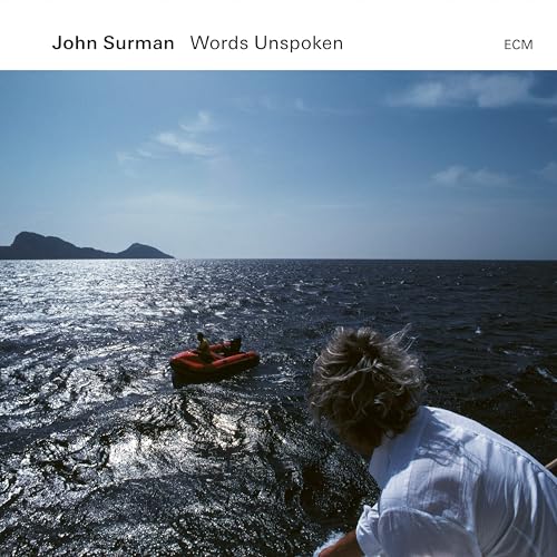 CD cover: seascape with a small boat and person looking down.