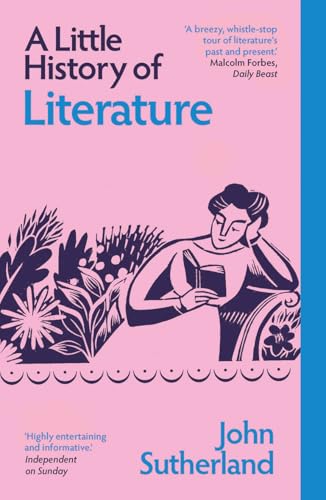 Book cover: "A Little History of Literature" with illustration of a reader.