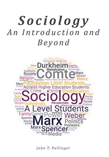 Book cover for “Sociology: An Introduction and Beyond” with word cloud design.