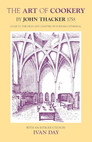 Book cover: “The Art of Cookery” with a sketch of a medieval kitchen.