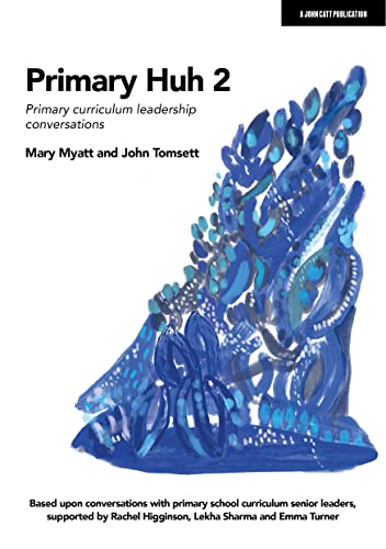 Book cover: "Primary Huh 2" with abstract blue artwork and text details.