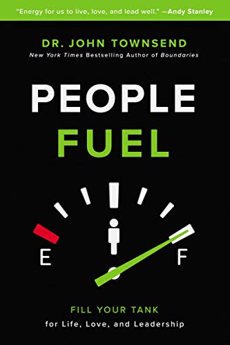 Book cover: "People Fuel" with a fuel gauge graphic, black and green.