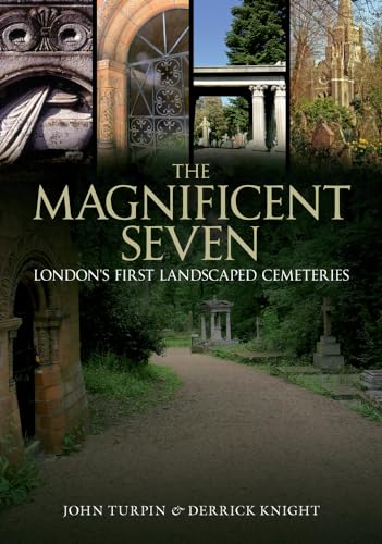 Book cover featuring historic London cemeteries with ornate gates and monuments.