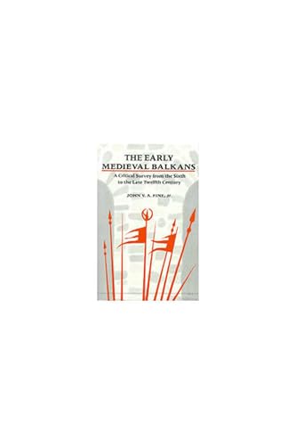 Book cover with red and white flags, title: “The Early Medieval Balkans.”