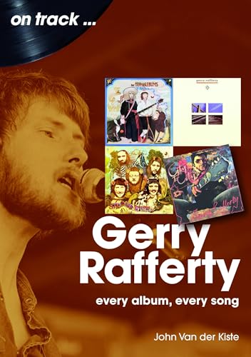 Gerry Rafferty book cover featuring album art and singer portrait.