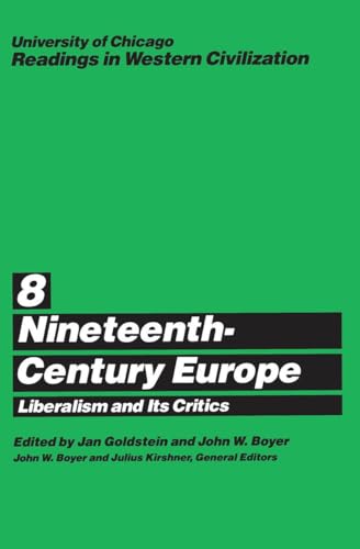Green book cover with white and black text: "Readings in Western Civilization," volume 8.