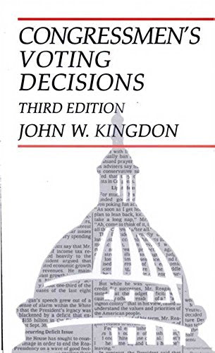 Book cover: "Congressmen's Voting Decisions" third edition, with US Capitol image.