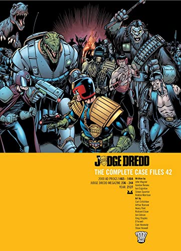Judge Dredd comic book cover featuring Dredd and various mutant characters.