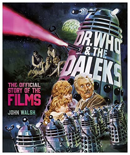 Book cover featuring Daleks, Dr. Who, and people in distress.