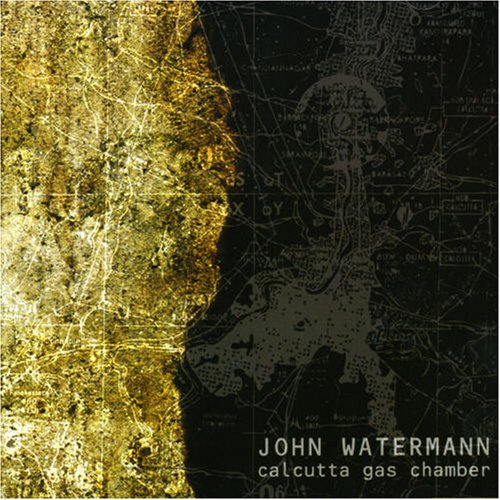 CD cover: split gold texture and dark map with text.