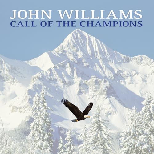 Album cover: snowy mountains, soaring eagle, and text “John Williams”.