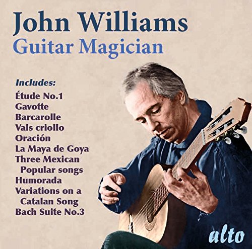 Album cover featuring John Williams playing guitar, with tracklist and "alto" logo.