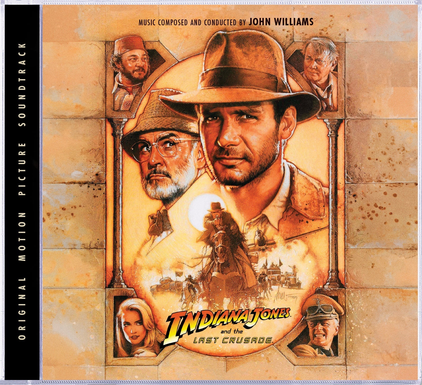 CD cover for "Indiana Jones and the Last Crusade" soundtrack by John Williams.