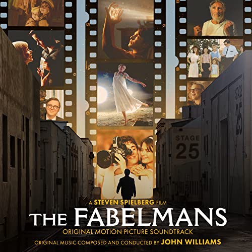 CD cover for "The Fabelmans" soundtrack featuring film stills and John Williams’ name.