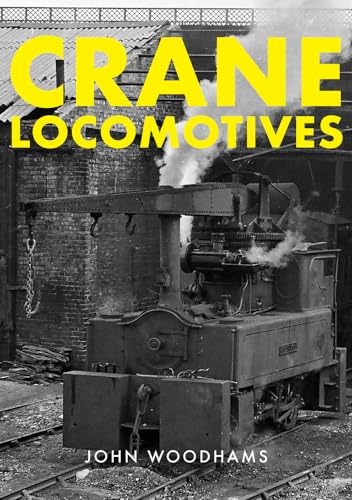 Book cover featuring a vintage steam crane locomotive on railway tracks.
