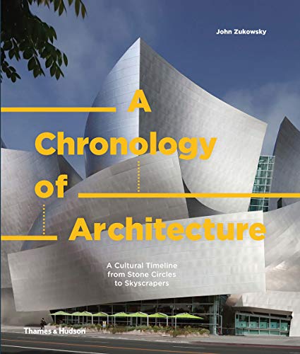 Book cover: “A Chronology of Architecture” with a modern building image.