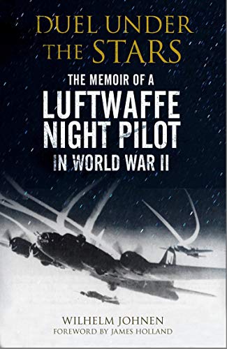 Book cover showing a night aerial dogfight with planes against a starry sky.