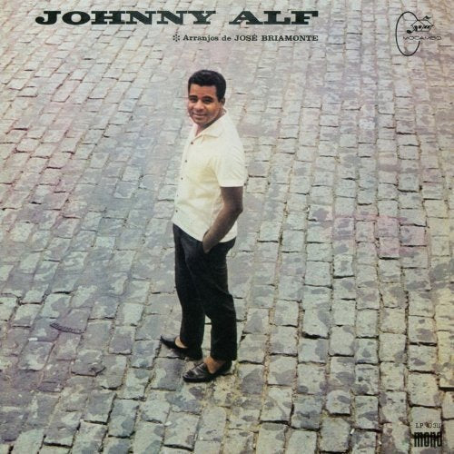 Johnny Alf album cover featuring a portrait of the singer on cobblestones.