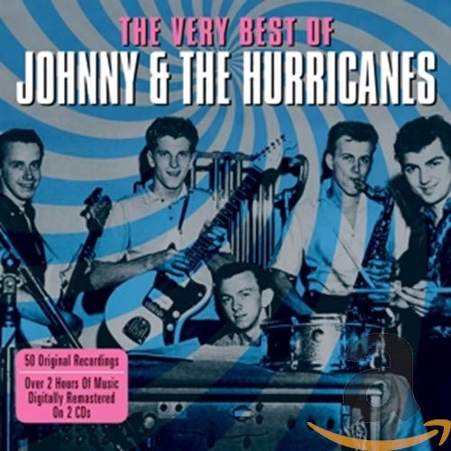 CD cover for Johnny & the Hurricanes featuring band members with instruments.